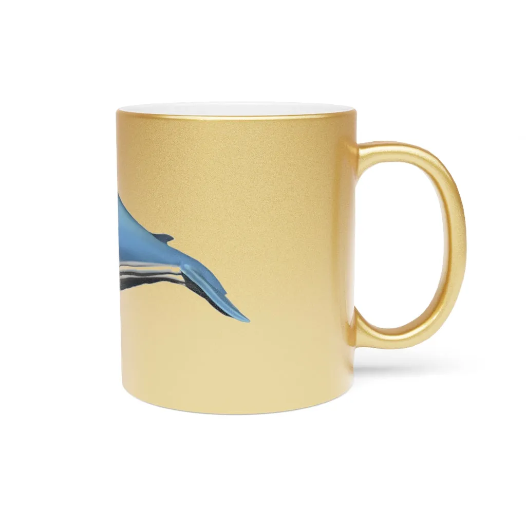 Whale Metallic Mug (Silver / Gold)