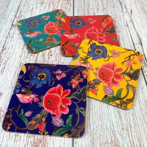 William Morris Coasters - Set of 4 Botanical Designs