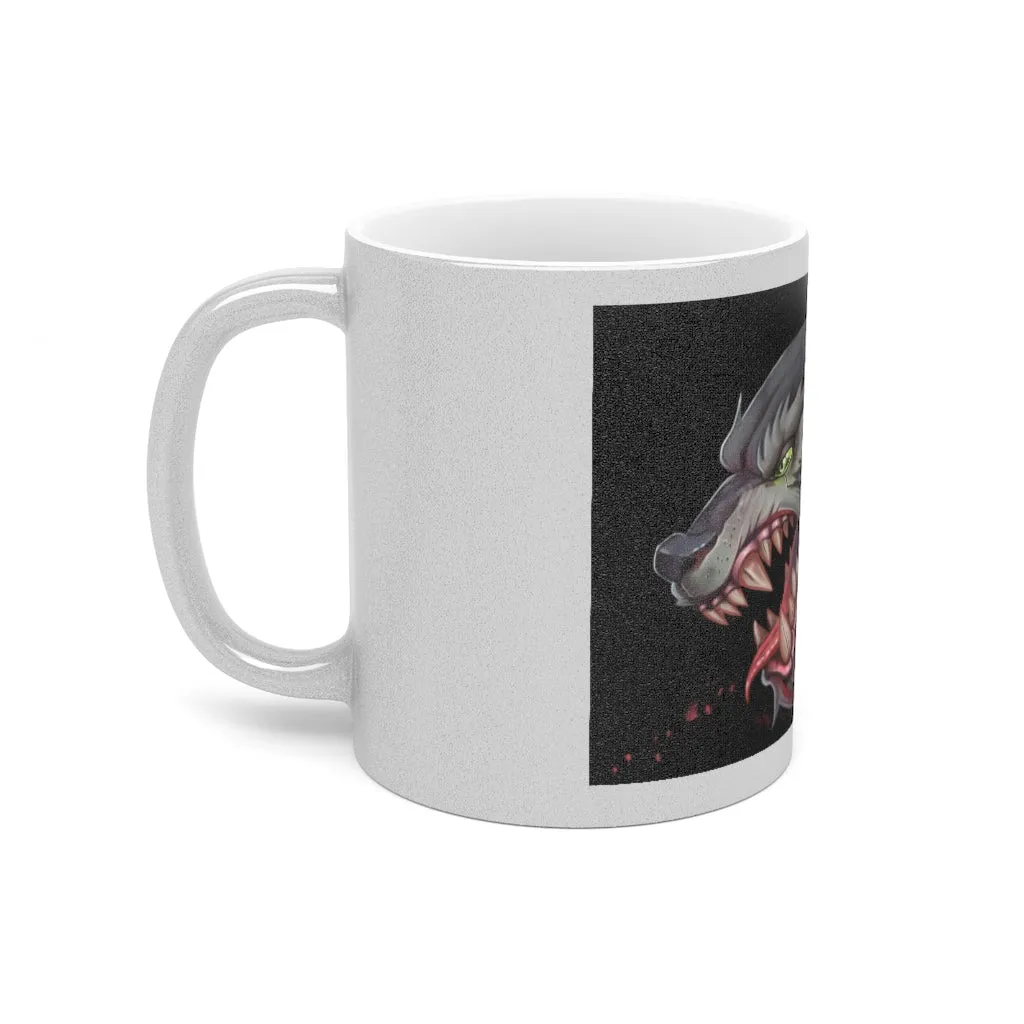 Wolf Metallic Mug (Silver / Gold)