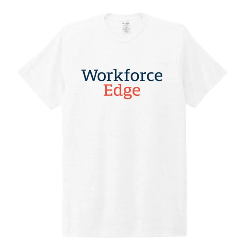 WORKFORCE EDGE -Allmade Unisex Tri-Blend Tee-WHITE
