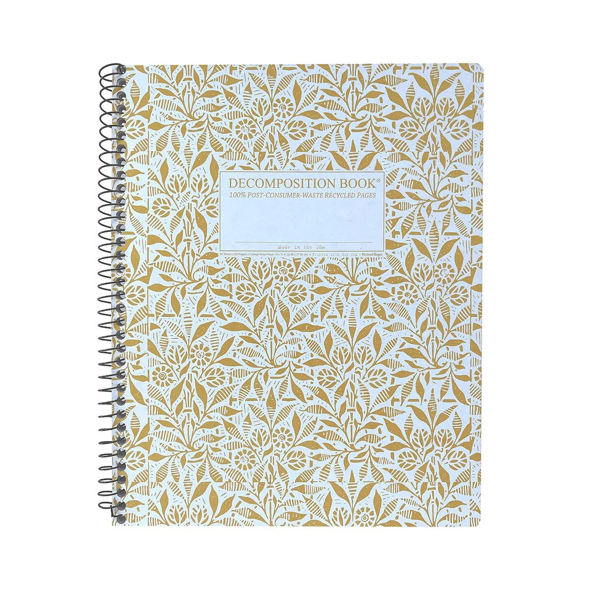 XL Spiral Bound Recycled Notebook (Fields of Plenty)